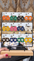 Enamel Flower Studs