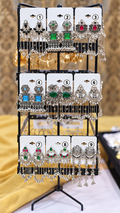 Oxidized Tassel Earrings – Set 2