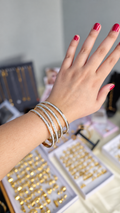 Golden Stone Bangles – Set of 4