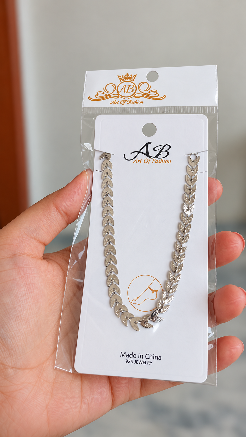 Silver Leaf Payal