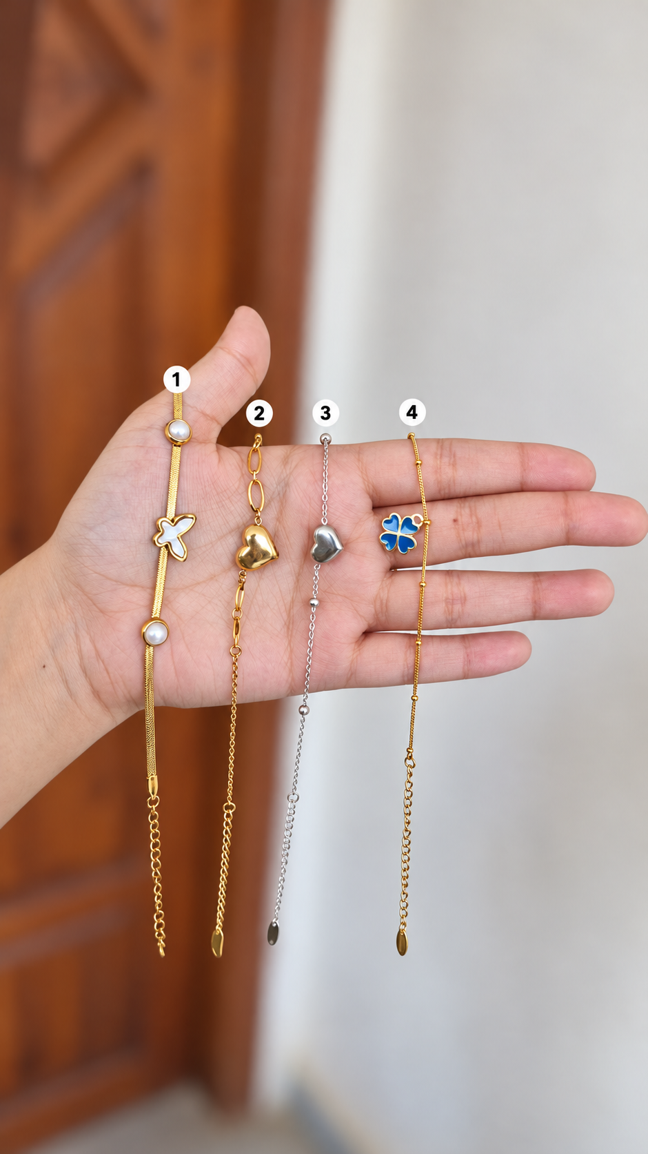 Heart & Clover Bracelets – Set 3