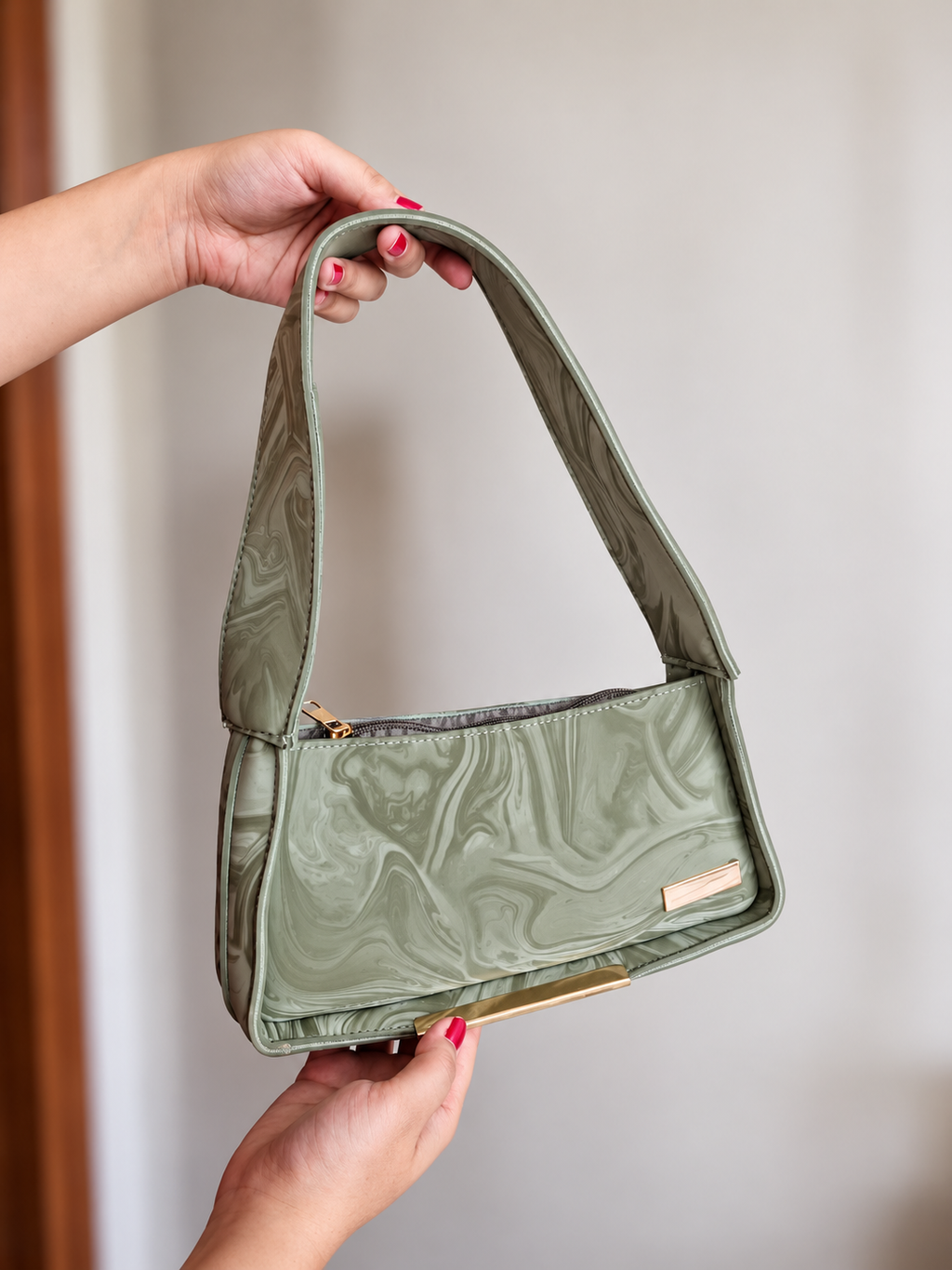 Marble Shoulder Bag