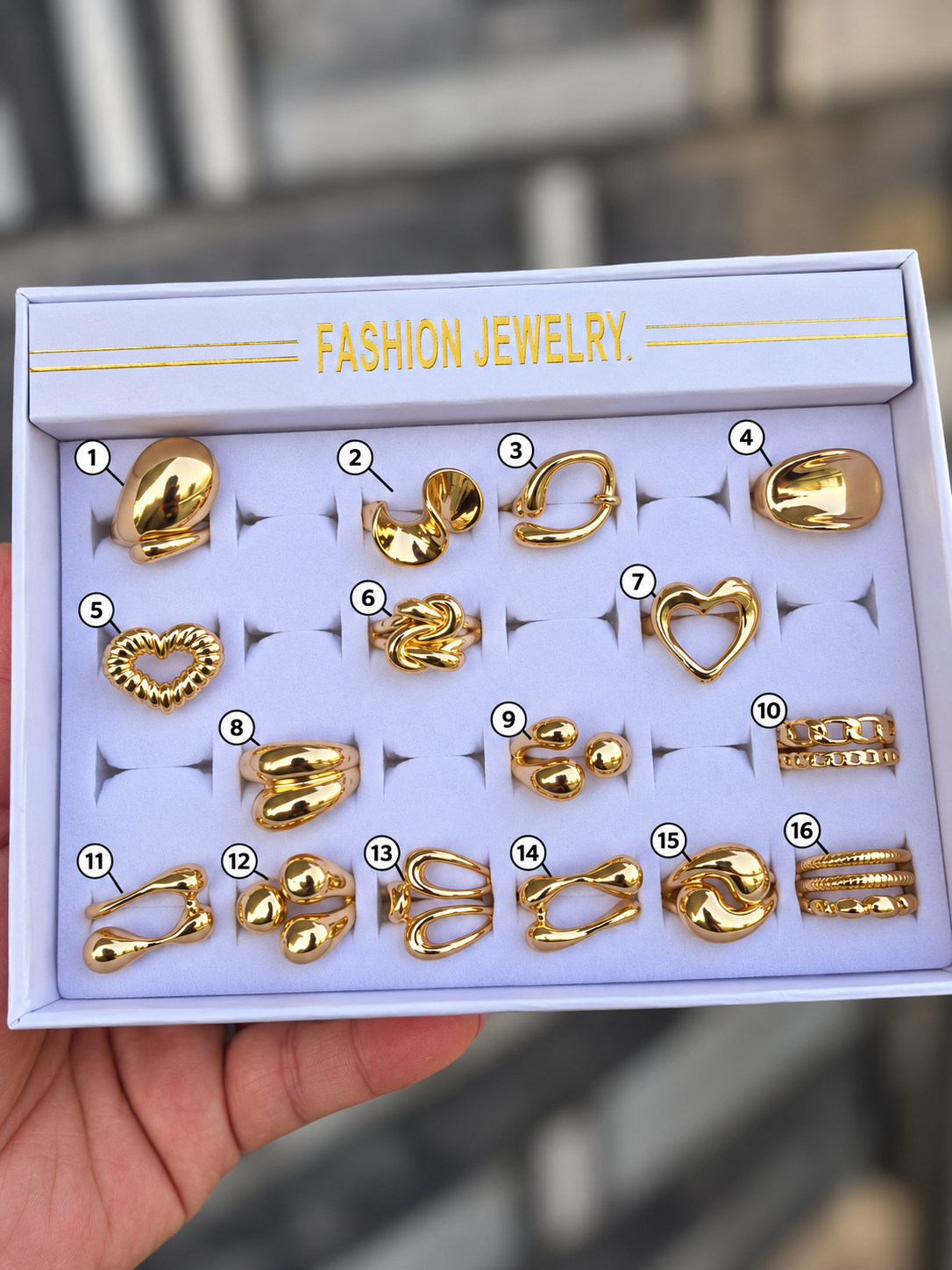 Chunky Gold Rings – Tray 6