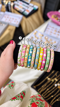 Floral Enamel Bangles – Premium Set