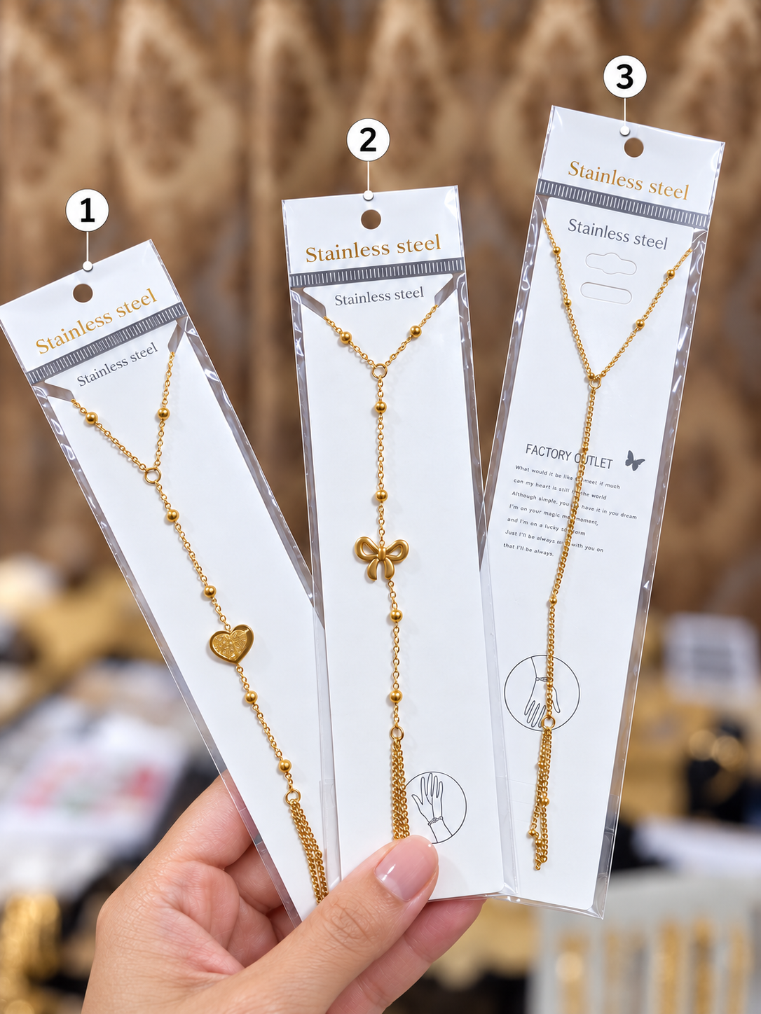Stainless Steel Hand Chains – Set 2