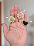 Sunflower & Heart Rings