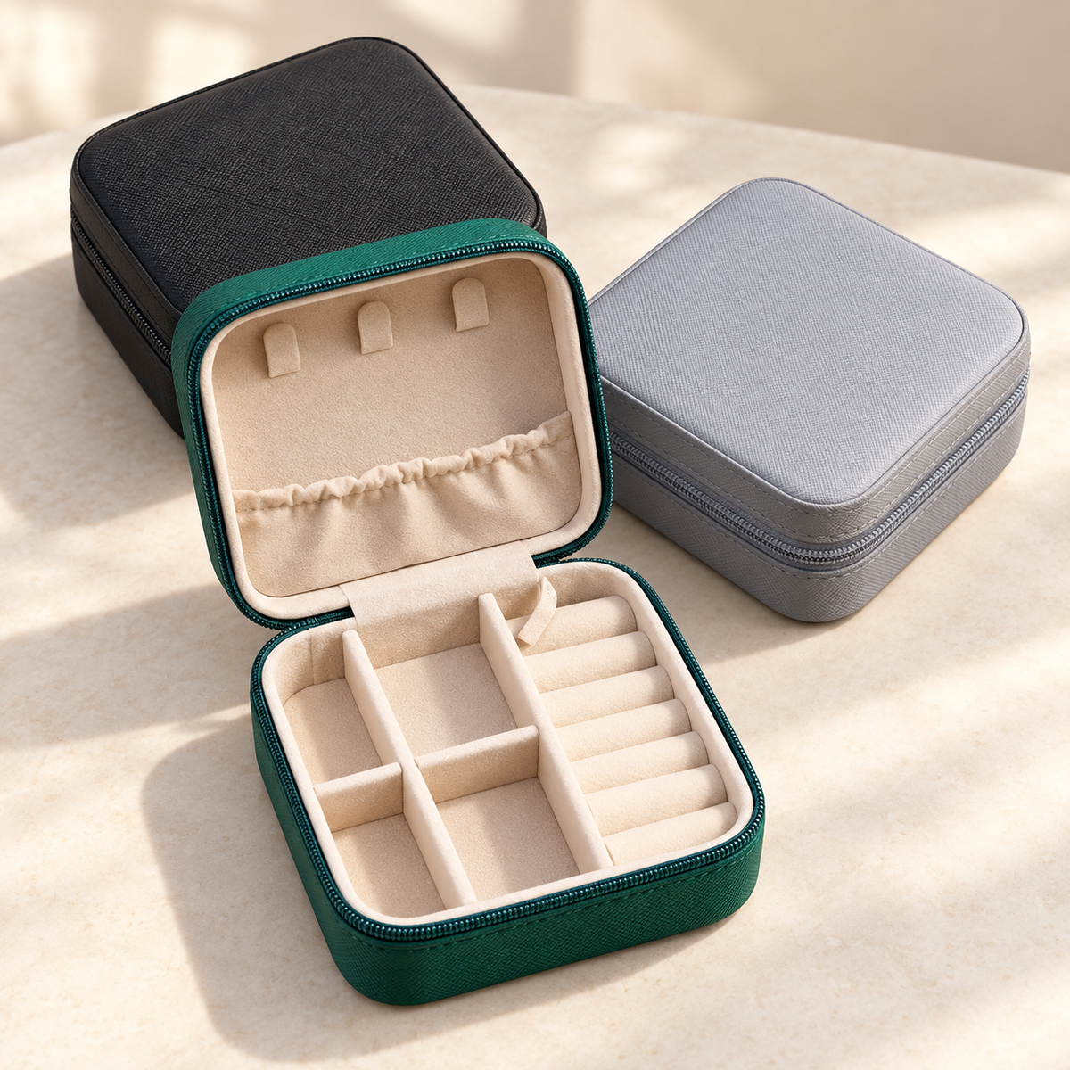 Travel Jewellery Box – Mini Zipper Organizer